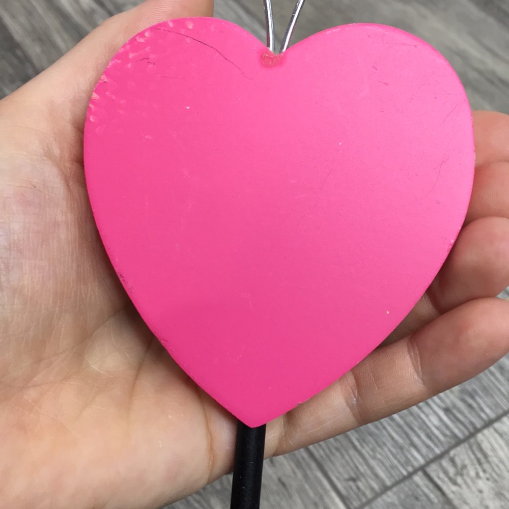 Lot of 4 Heart Photo holders w/Pink/Zebra hearts - Picture 5 of 12